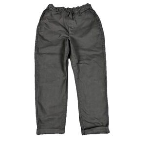 Toast Women's Gabi Cotton Pull On Pants Loden In Charcoal Gray Size 24/23